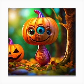 Halloween Pumpkins Canvas Print