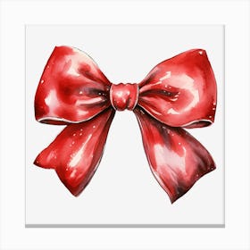 Red Bow Canvas Print