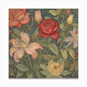 A Collection Of Intricate William Morris 2 Canvas Print