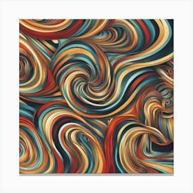 Abstract Swirls Canvas Print