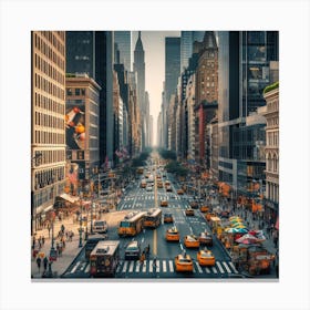 New York City Street Scene Canvas Print