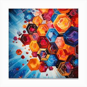 Hexagons Canvas Print