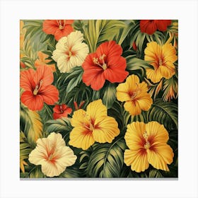 Tropical Flowers Art 9 Canvas Print