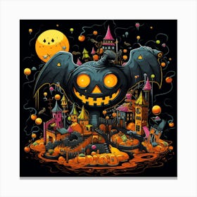 Halloween Jack O Lantern Canvas Print