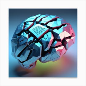 3d Brain 1 Canvas Print