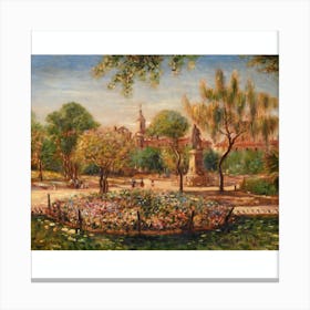 Paris Park Canvas Print