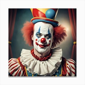 The Clown's Circus Encore Canvas Print