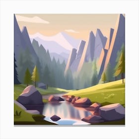 Mountain Landscape 9 Canvas Print