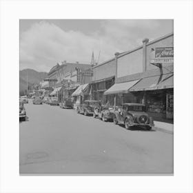 Yreka, California, On The Main Street, Yreka Is The County Seat Of A County Rich In Mineral Deposits By Russell Lee Canvas Print
