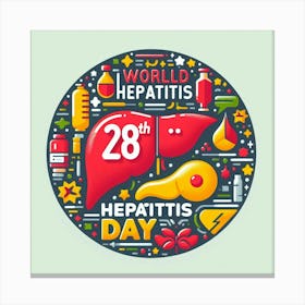 World Hepatitis Day 4 Canvas Print