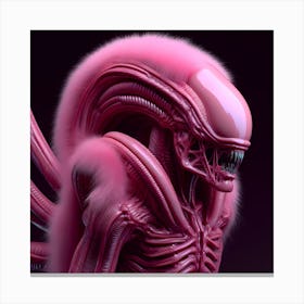 Alien Portrait Pink 2 Canvas Print