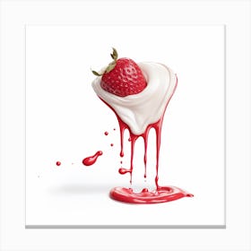 Strawberry Cream (5) Canvas Print