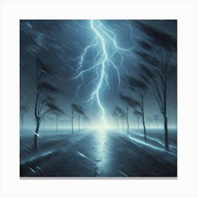 Lightning In The Sky 3 Canvas Print