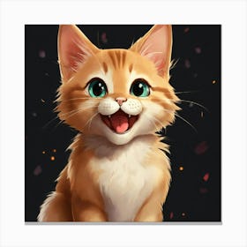 Cute Kitten Canvas Print