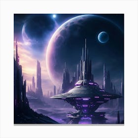 Alien World beyond the Stars Canvas Print