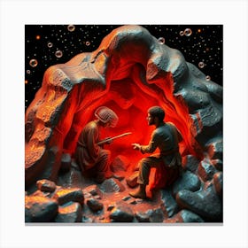 Red Rock Shelter Canvas Print