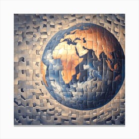 Puzzle World Canvas Print