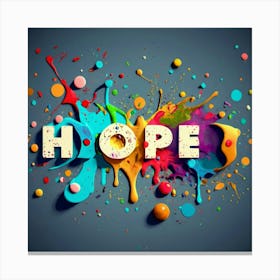 Hope poster Canvas Print