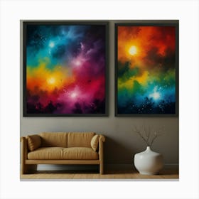 Colorful Nebula Canvas Print