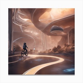 Futuristic City Canvas Print