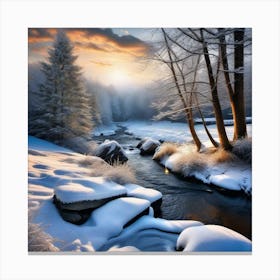 Snowy Landscape 3 Canvas Print