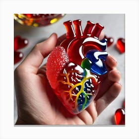 Gummy Bear Heart 2 Canvas Print