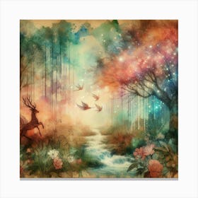 Fairytale Forest Photo Canvas Print