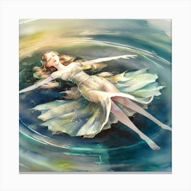 Swimming Mermaid Canvas Print