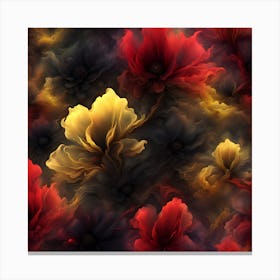 Flowing Flowers 2 Canvas Print