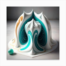 Swirling Ice Cream Canvas Print