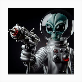 Alien With Gun 1 Canvas Print
