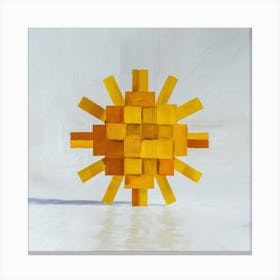 Yellow Sun 2 Canvas Print