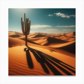 Desert Cactus 1 Canvas Print