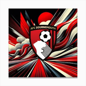 A.F.C. Bournemouth Logo Wall Arts 29 Canvas Print