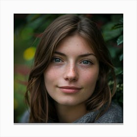 Portrait Of A Young Woman 12 Canvas Print