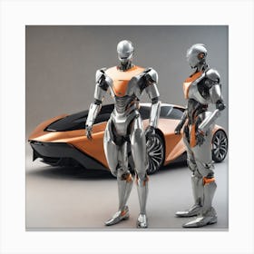 Futuristic Robots 3 Canvas Print