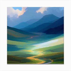 Landscape Painting 10 Canvas Print