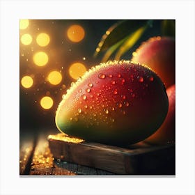 Mango with dew Canvas Print