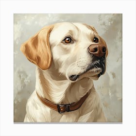 Labrador Retriever Calm Oil Painting 8 Canvas Print