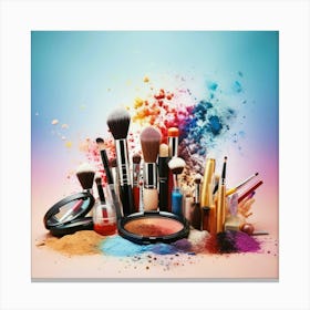 Make Up Brushes Canvas Print