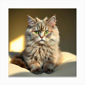 Cat With Green Eyes 1 Canvas Print