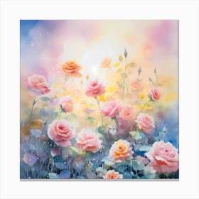 Enchanted Rose Garden Canvas Print