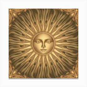 Sun In A Frame 1 Canvas Print