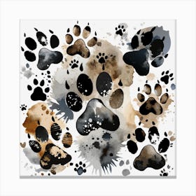 Paw Prints Canvas Print