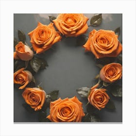 Orange Roses 11 Canvas Print