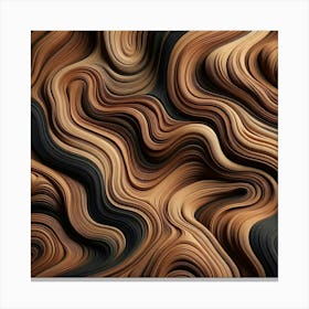 Abstract Wavy Pattern 1 Canvas Print