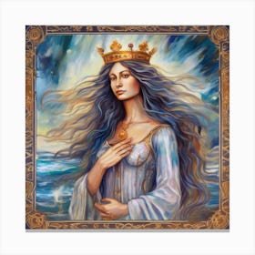 The Queen Of Cups Canvas Print