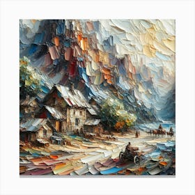 Russian Village Canvas Print