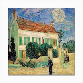 Whitehousenight, Vincent Van Gogh Canvas Print