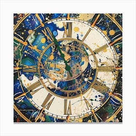 Clock Painting 5 Canvas Print